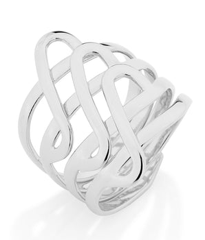 RHODIUM PLATED RING