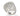 RHODIUM PLATED RING WITH ZIRCONIA