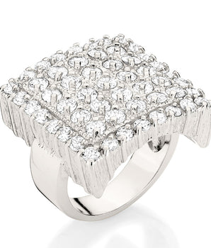 RHODIUM PLATED RING