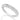 RHODIUM PLATED RING WITH ZIRCONIA