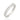 RHODIUM PLATED RING WITH ZIRCONIA