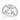 RHODIUM PLATED RING WITH ZIRCONIA