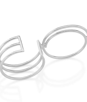 RHODIUM PLATED RING