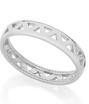 RHODIUM PLATED RING