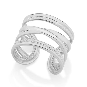 RHODIUM PLATED RING