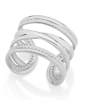RHODIUM PLATED RING