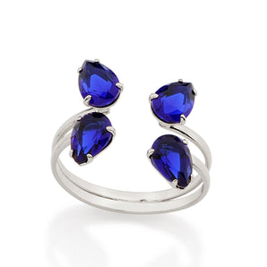 GOLD RING WITH CRISTALS