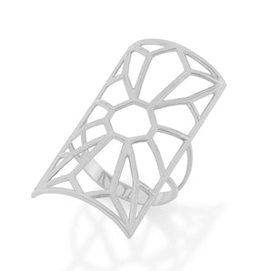 RHODIUM PLATED RING