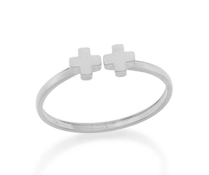 RHODIUM PLATED RING