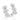 RHODIUM PLATED RING WITH ZIRCONIA