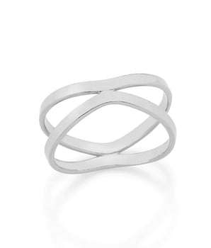 RHODIUM PLATED RING