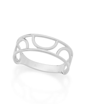 RHODIUM PLATED RING
