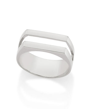 RHODIUM PLATED RING