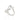 RHODIUM PLATED RING WITH ZIRCONIA