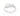 RHODIUM TRIPLE ZIRCONIA RING IN WHITE