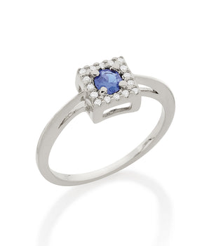 RHODIUM LUCID DREAMS RING IN BLUE