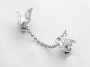RHODIUM PLATED EARRING
