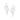 RHODIUM PLATED EARRING WITH CRYSTAL