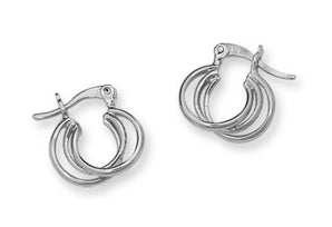 RHODIUM PLATED EARRING