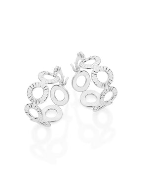 RHODIUM PLATED EARRING