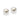 RHODIUM PLATED EARRING WITH PEARL