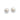 RHODIUM PLATED EARRING WITH PEARL AND ZIRCONIA