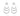 RHODIUM PLATED EARRING