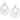 RHODIUM PLATED EARRING