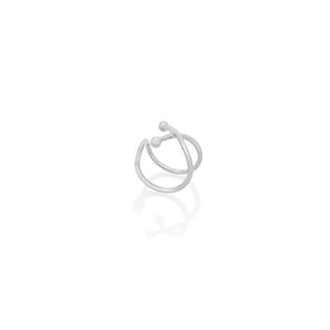 RHODIUM PLATED EARRING