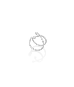 RHODIUM PLATED EARRING