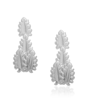 RHODIUM PLATED EARRING