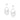 RHODIUM PLATED EARRING