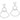 RHODIUM PLATED EARRING