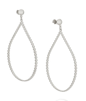 RHODIUM CYCLES DROP EARRING
