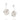 RHODIUM PLATED EARRING