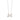 RHODIUM PLATED CHAIN WITH ZIRCONIA
