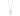 RHODIUM PLATED CHAIN WITH ZIRCONIA