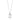 RHODIUM PLATED CHAIN WITH ZIRCONIA