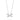 RHODIUM PLATED CHAIN WITH ZIRCONIA