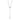 RHODIUM PLATED CHAIN WITH ZIRCONIA