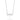 RHODIUM PLATED CHAIN WITH CRYSTAL