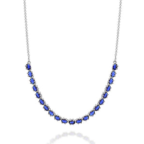 RHODIUM PLATED CHAIN WITH CRYSTAL