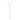 RHODIUM PLATED CHAIN WITH ZIRCONIA