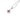 RHODIUM PLATED PENDANT WITH ZIRCONIA