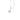 RHODIUM PLATED PENDANT WITH ZIRCONIA