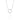 RHODIUM PLATED PENDANT WITH ZIR