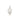 RHODIUM PLATED PENDANT WITH ZIR