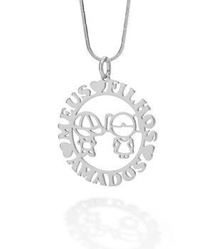 RHODIUM PLATED PENDANT
