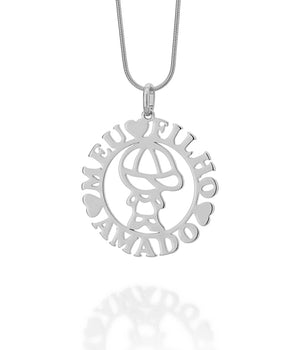 RHODIUM PLATED PENDANT