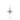 RHODIUM PLATED PENDANT WITH CRYSTAL